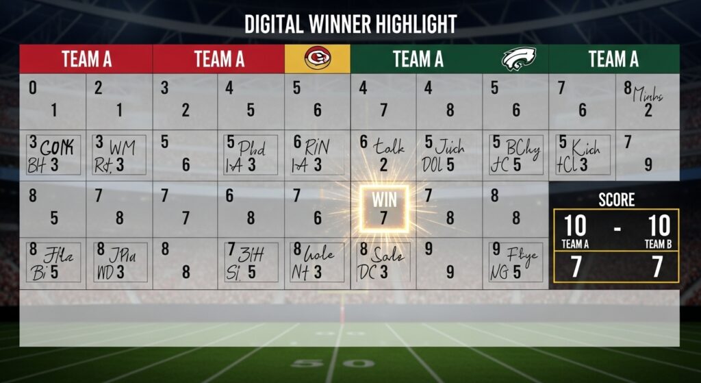 super bowl squares 2025 grid