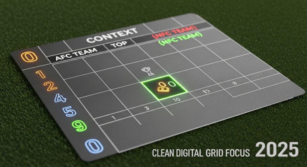 Super Bowl Squares 2025 grid template