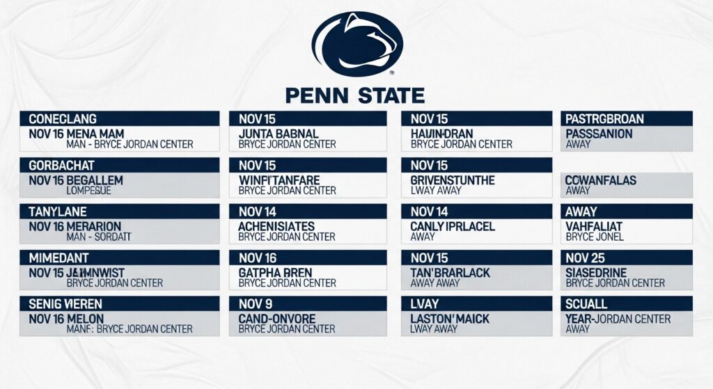 penn state basketball schedule overview