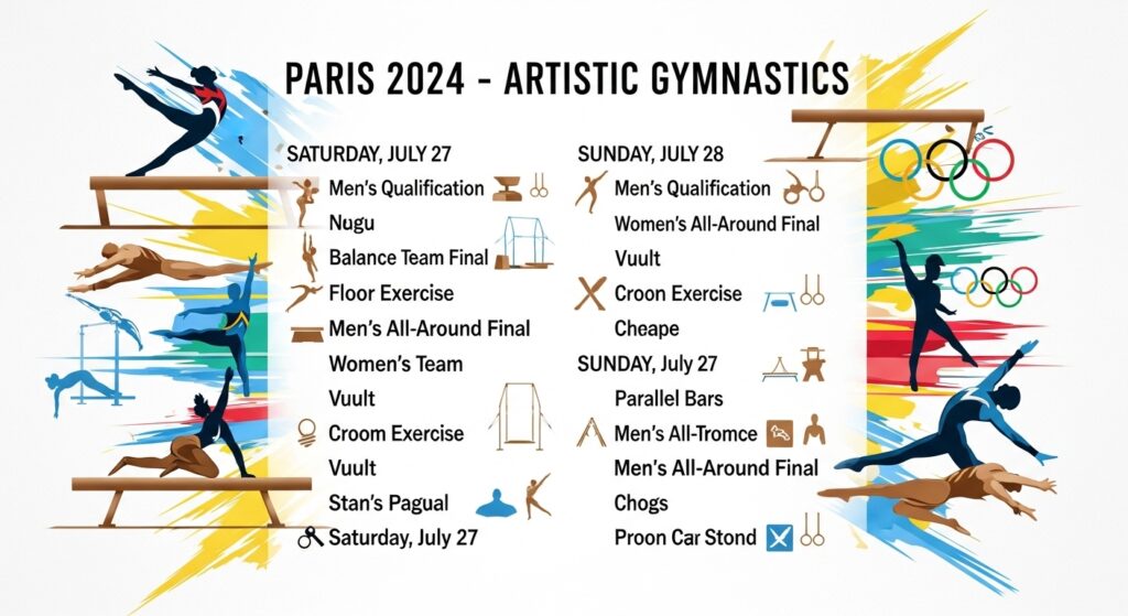 artistic gymnastics olympics 2024 schedule