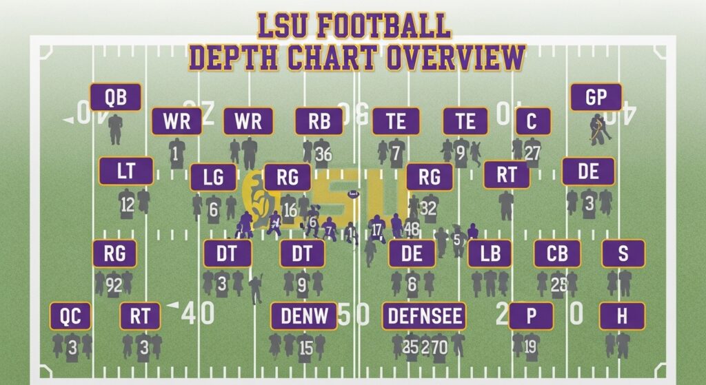 lsu football depth chart overview