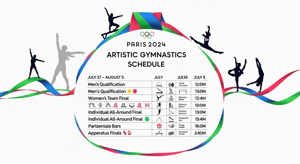 artistic gymnastics olympics 2024 schedule