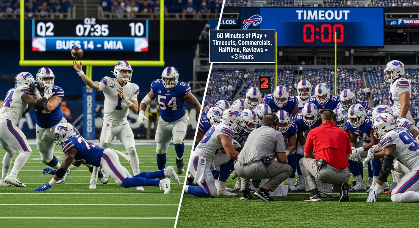 NFL Game Length: Why 60 Minutes Takes About 3 Hours