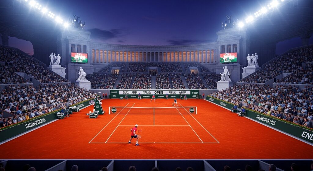 Italian Open 2025 tennis stadium atmosphere